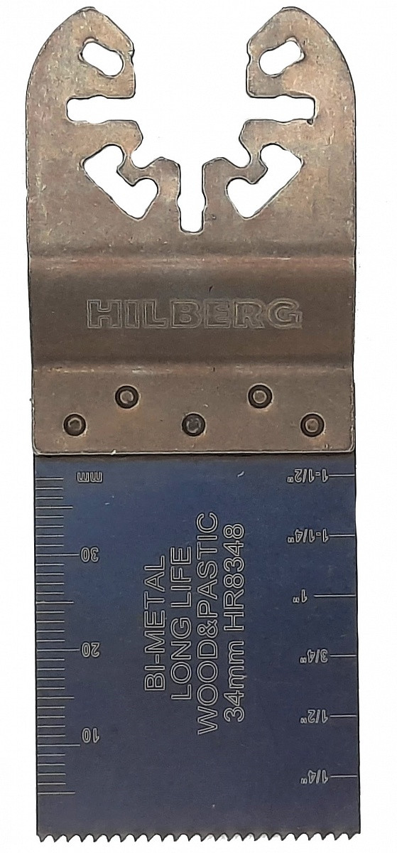 Полотно пильное погружное для МФИ Trio Diamond по древесине и пластику Hilberg Bi-M 34*40*18TPI
