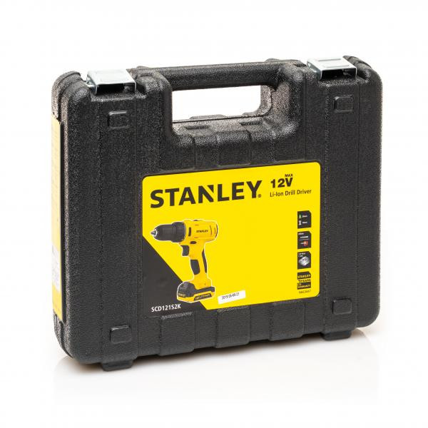 Шуруповерт аккумуляторный Stanley SCD121S2K-RU (12В, 1,5А, 26Нм, Li-on,2акб,10-20мм)