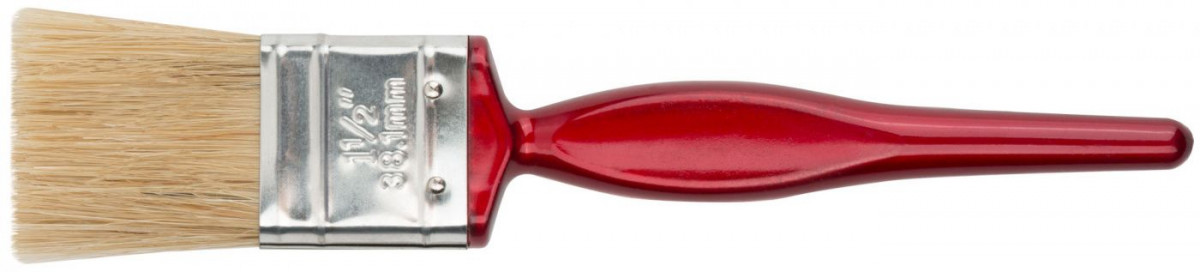Кисть флейцевая "Люкс", натуральная светлая щетина 1,5" (38 мм) FIT