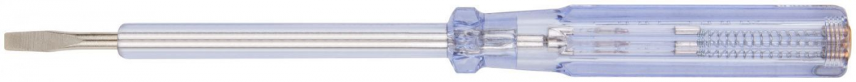 Отвертка индикаторная, пробник, белая ручка, 100-500 В, 190 мм FIT