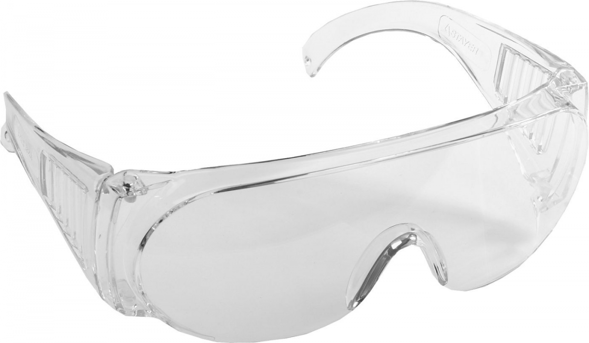 Очки защитные прозрачные Stayer с доп боковой защитой и вентиляц. открыт типа
