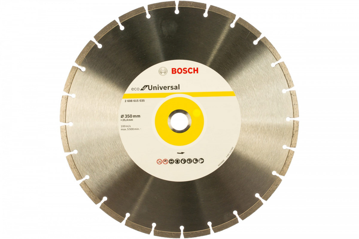 Диск алмазный Bosch ECO Universal 350-25,4для БЕНЗОРЕЗА Stihl TS 420 (+ Кольцо переходное  25,4/20)