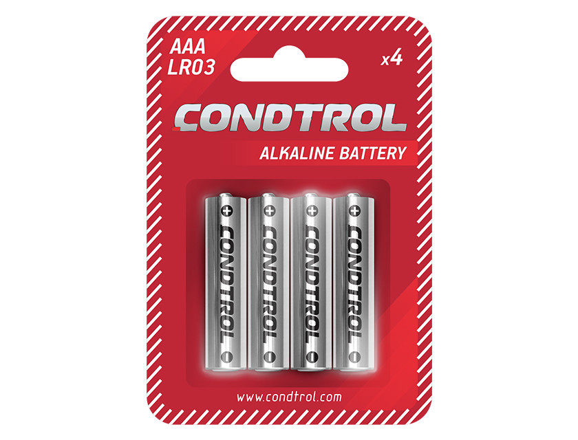 Батарейка щелочная Condtrol AAA LR03 /1шт/