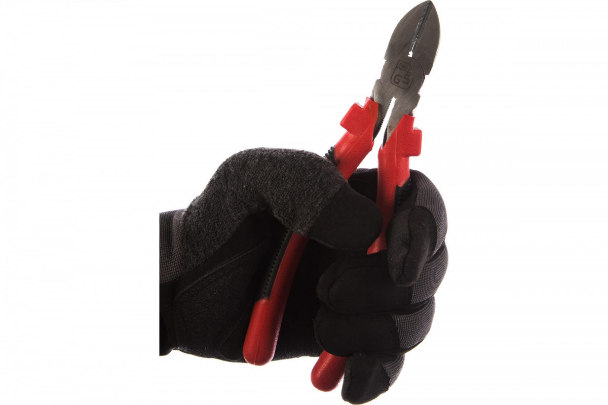 Бокорезы FIT "Стандарт", красно-черные пластиковые ручки, полированная сталь 190 мм
