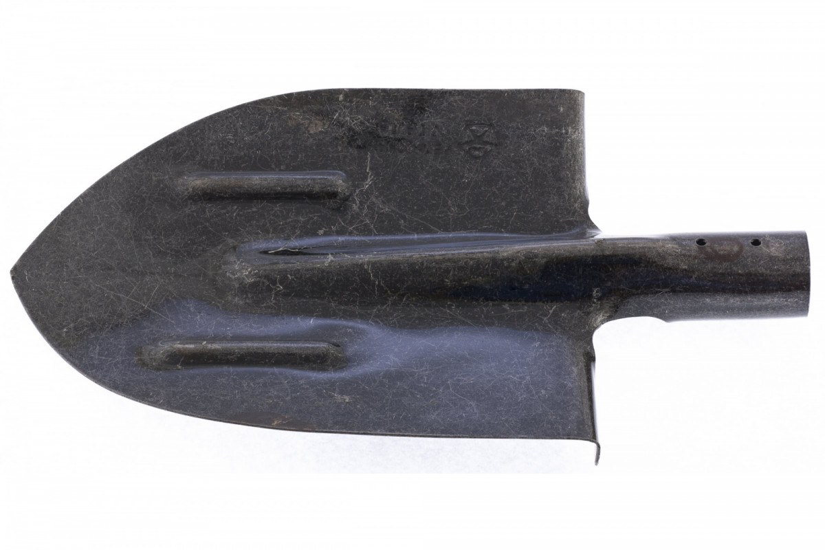 Лопата штыковая, с ребрами жесткости,рельсовая сталь, без черенка, 69-0-014 