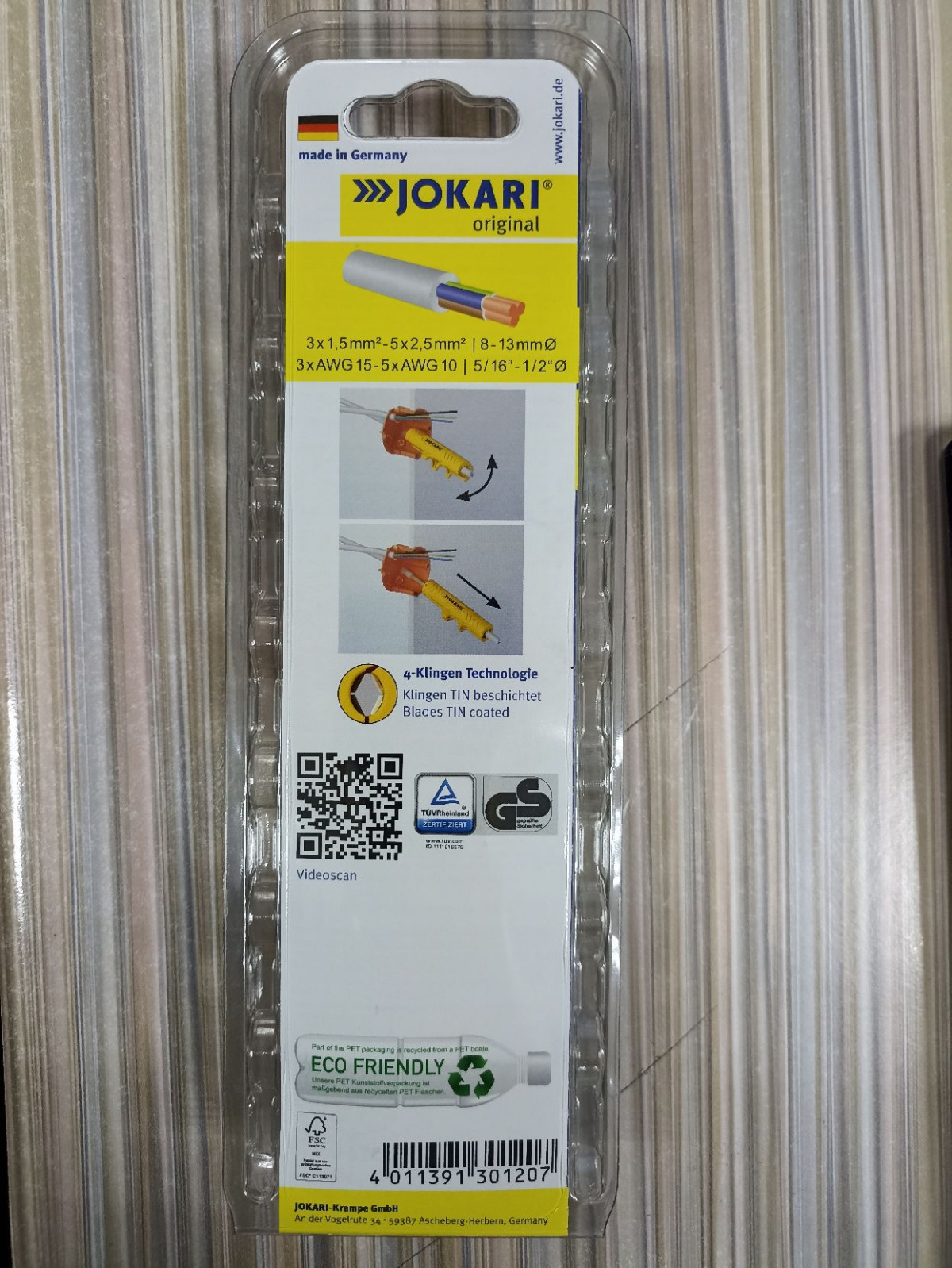 Стриппер для снятия изоляции JOKARI No.12 арт.30120 универсальный