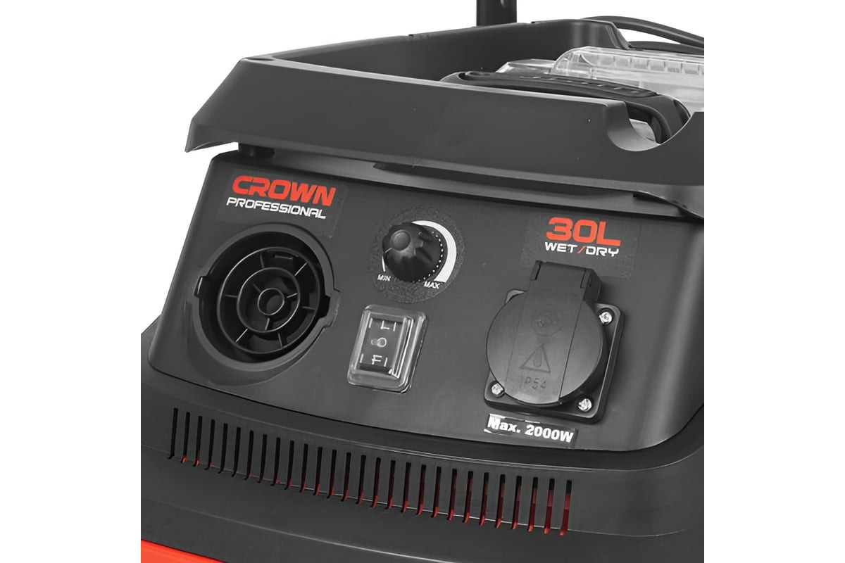 Пылесос CROWN CT42032F промышленный 1600Вт, 30л, 180бар DD2