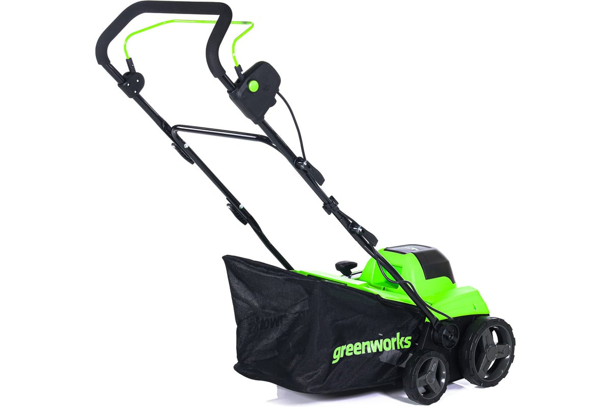 Аэратор-скарификатор аккумуляторный Greenworks GD40SC38II, 40V, бесщеточный, без АКБ и ЗУ (2517607)