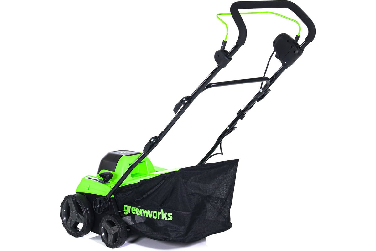 Аэратор-скарификатор аккумуляторный Greenworks GD40SC38II, 40V, бесщеточный, без АКБ и ЗУ (2517607)