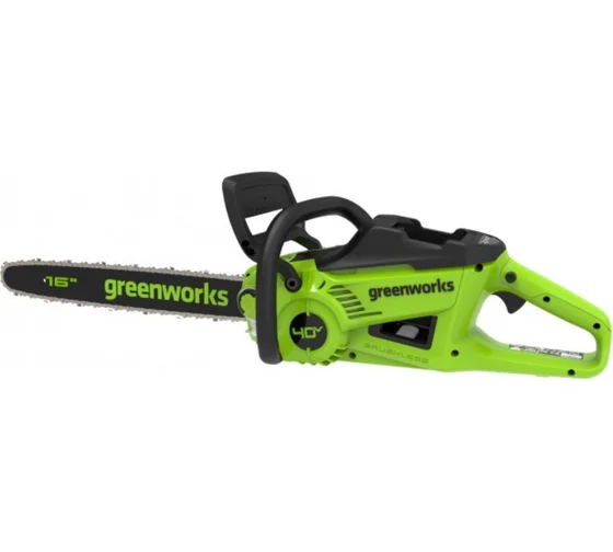Цепная пила аккумуляторная Greenworks GD40CS20X, 40V, 40 см, 2000 Вт, бесщеточная, без АКБ И ЗУ (2