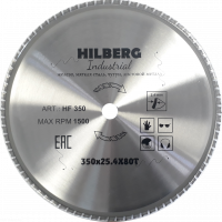 Диск пильный Trio Diamond 350*25,4*80Т Hilberg Industrial Металл 