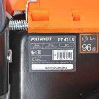 Газонокосилка бензиновая PATRIOT PT 42LS, 150сс, 4л.с., 41см, 40л. трав., метал. дека, привод на кол