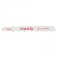 Пилки для лобзика  по металлу, 3 шт.T118B, 50 x 2 мм, HSS// Matrix