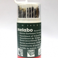 Набор сверл 18 шт (3-10мм; камень,мет,дер) Metabo Набор сверл 18 шт (3-10мм; камень,мет,дер) Metabo