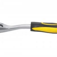 Ключ-трещотка FIT CrV, черно-желтая прорезиненная ручка, Профи 1/4", 72 зубца