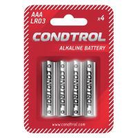 Батарейка щелочная Condtrol AAA LR03 /1шт/