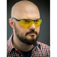 Защитные очки KRAFTOOL Basic желтые 110318 