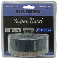Коронка алмазная Trio Diamond 100 мм Hilberg Super Hard M14 HH691 по плитке