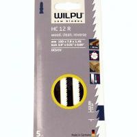 Пилки для лобзика Wilpu по дереву(до30мм) HC 12Rх5шт/уп и пластмассы (безосколочный рез)