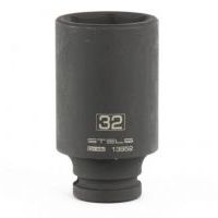 Головка ударная удлиненная шестигранная, 32 мм, 1/2", CrMo// Stels Головка ударная удлиненная шестигранная, 32 мм, 1/2", CrMo// Stels