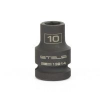 Головка ударная шестигранная, 10 мм, 1/2", CrMo// Stels