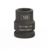 Головка ударная шестигранная, 16 мм, 1/2", CrMo// Stels Головка ударная шестигранная, 16 мм, 1/2", CrMo// Stels