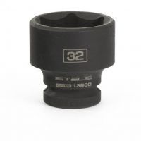 Головка ударная шестигранная, 32 мм, 1/2", CrMo// Stels