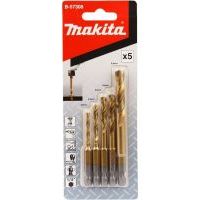 Набор сверл по металлу Makita ударных HSS-TiN 1/4", 5 шт. Набор сверл по металлу Makita ударных HSS-TiN 1/4", 5 шт.