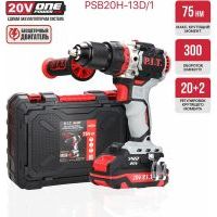 Шуруповерт PIT PSB20H-13D/1 X-DRIVER ХХХудар акк бесщ OnePower (20В,75Нм,патр13мм,2ск,1*2Ач,ЗУ кейс Шуруповерт PIT PSB20H-13D/1 X-DRIVER ХХХудар акк бесщ OnePower (20В,75Нм,патр13мм,2ск,1*2Ач,ЗУ кейс